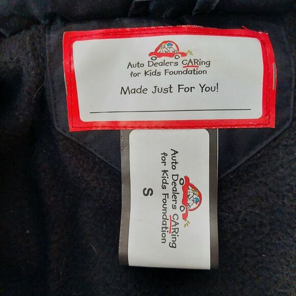 Color Block Striped Teal Black Gray Hooded Puffer Coat Winter Bubble Jacket Sz S - Picture 7 of 11